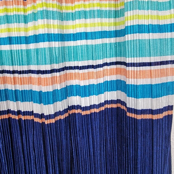 NWT John Paul Richard Striped Plisse Midi Skirt - Size S - Picture 2 of 6